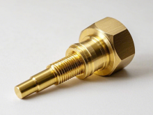 5軸銅件走心機加工